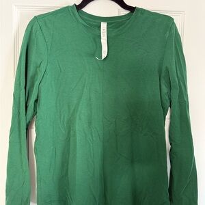 Lululemon Love Long Sleeve Shirt in Everglades Green